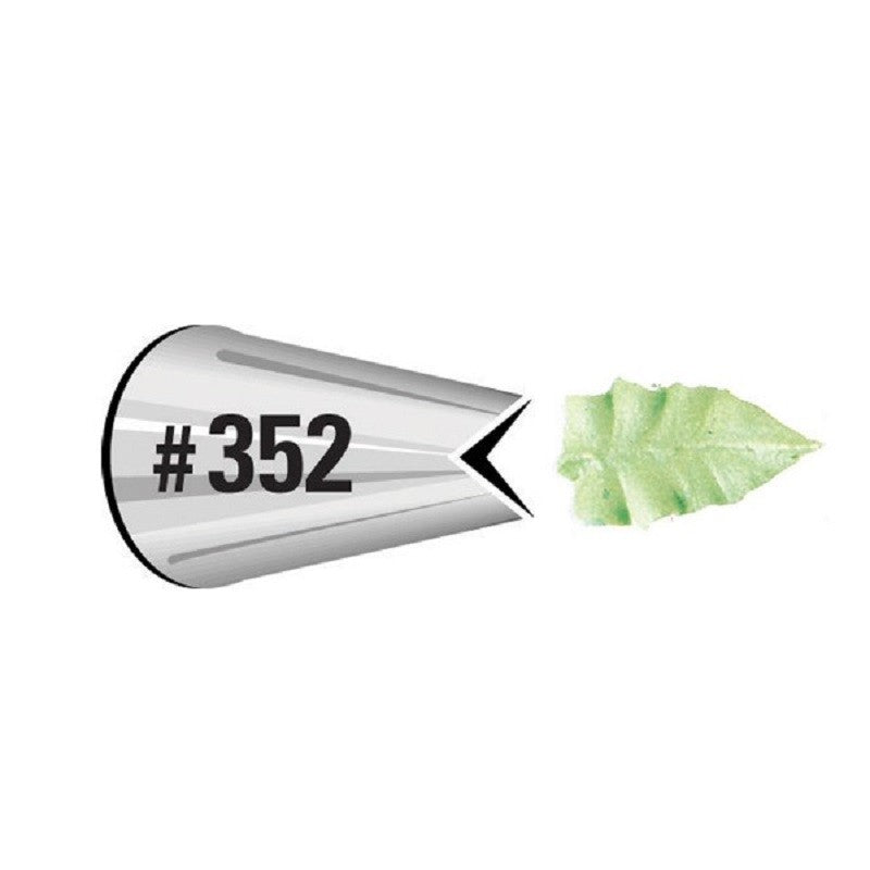 Standard Wilton icing nozzle tip No 352 Leaf or Leaves