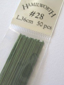 28 gauge wire GREEN (pkt 50)