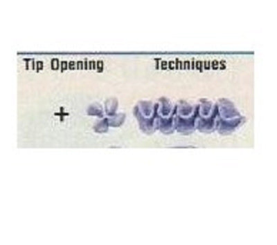 Standard Wilton icing nozzle tip No 49 Closed Star Extra Fine 4 Prong