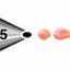 Standard Wilton icing nozzle tip No 55 Outline
