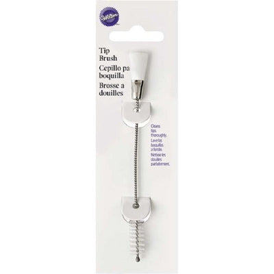 Tip brush for cleaning icing nozzles