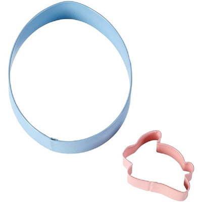 Easter Egg and mini bunny cookie cutter set
