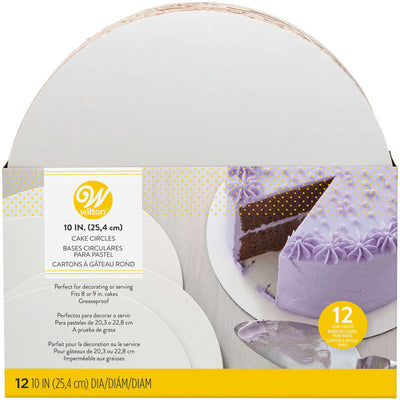 10 Inch Round Cake Card Boards 12 pack