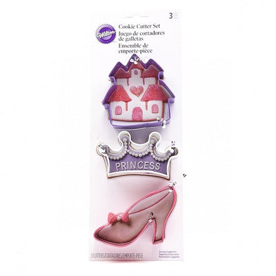 Princess Cookie cutter set 3 High Heel Castle and Crown