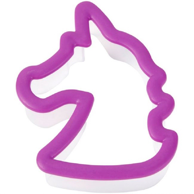 Unicorn Plastic Grippy cookie cutter