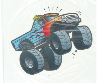 Edible icing image 4wd Monster truck