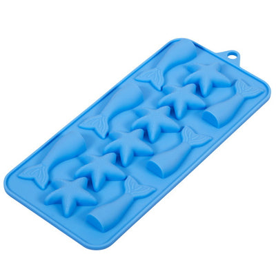 Silicone chocolate or candy mould Mermaid and Starfish