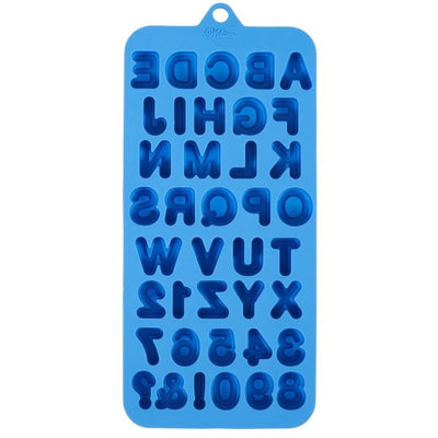 Silicone chocolate or candy mould Alphabet numbers and letters