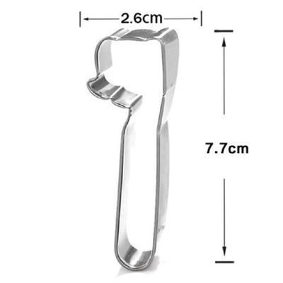 Tooth toothbrush and toothpaste cookie cutter set 3