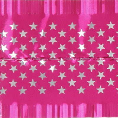 Stars Pink Birthday cake frill 63mm wide x 1m