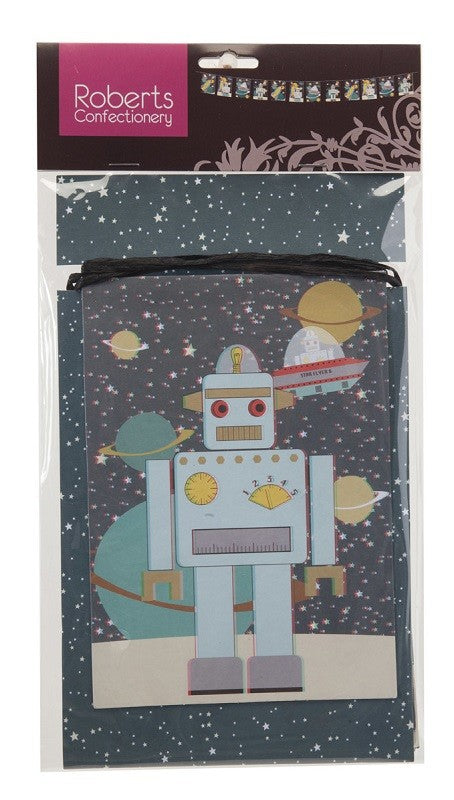 Robot party bunting banner garland