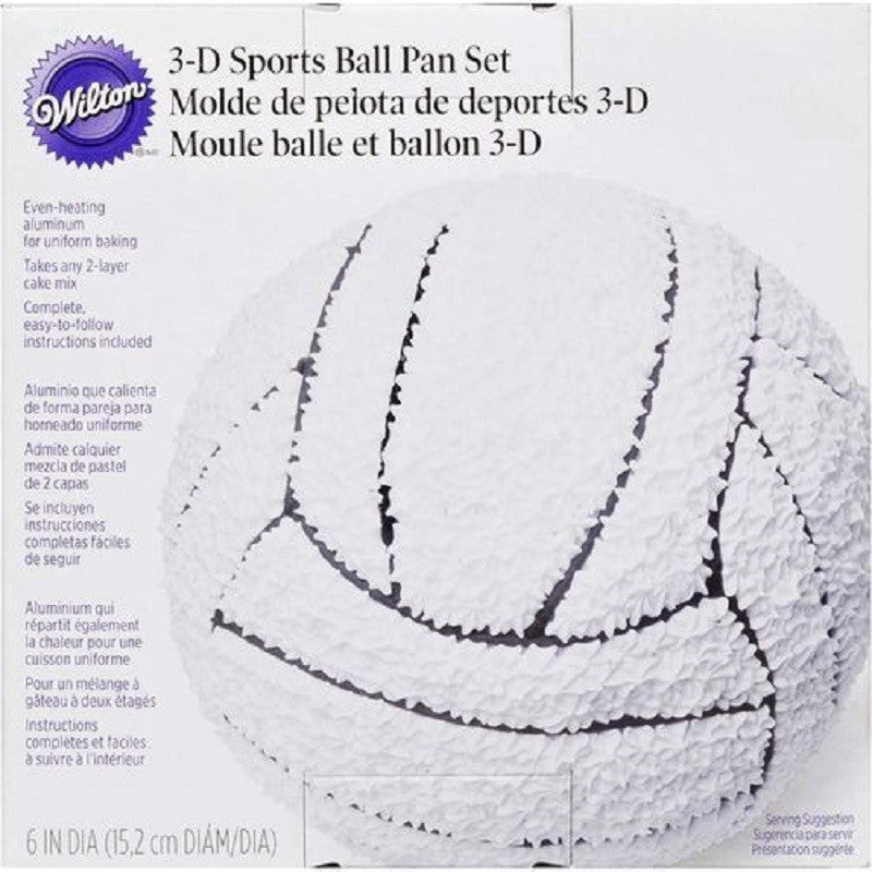 3d sports ball cake pan set Hemisphere pans with baking stands
