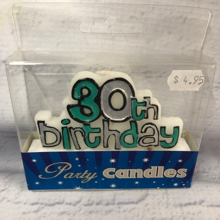 Feature candle 30th birthday