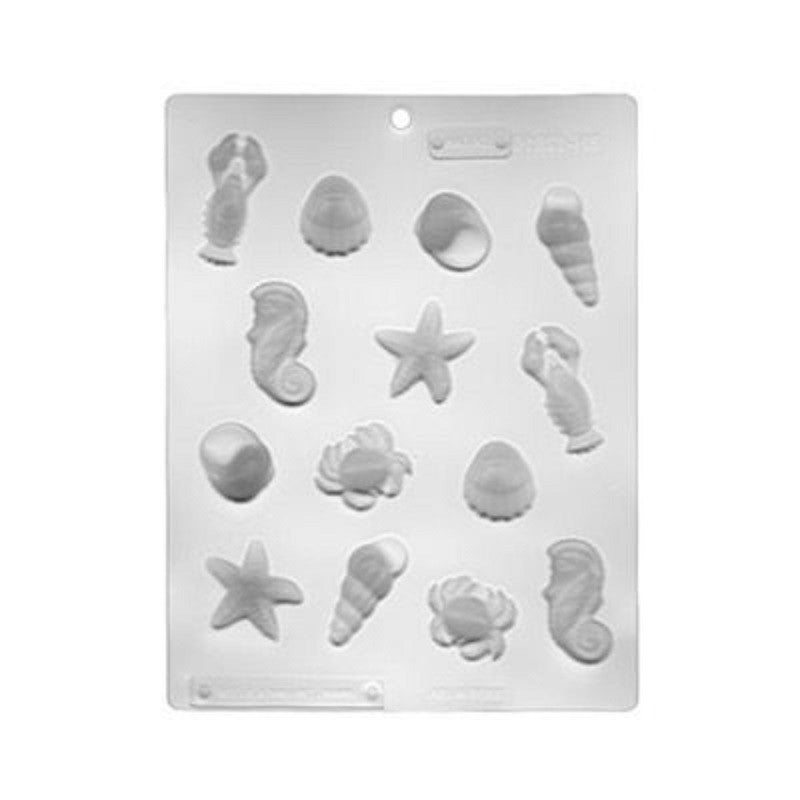 Sea Creatures and seashells hard candy mould
