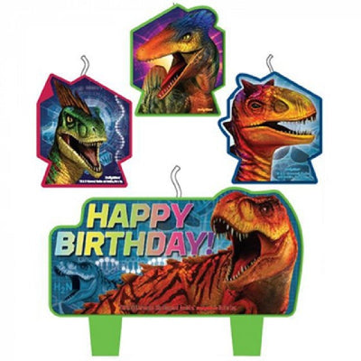 Jurassic World Birthday Candle Set 4
