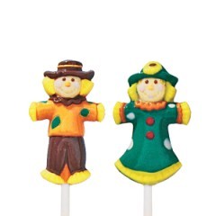 Scarecrow lollipop chocolate mould