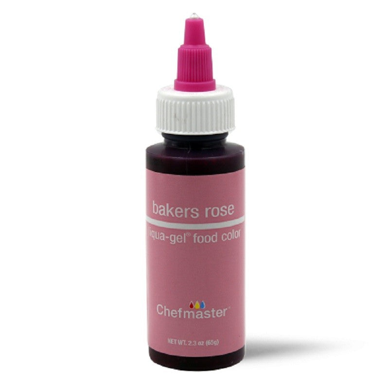 Concentrated food colouring gel paste Bakers Rose Pink by Chefmaster Bakers Rose 2.3oz 65gram