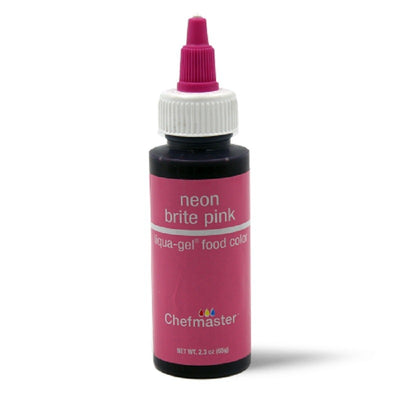 Concentrated food colouring gel paste Neon Brite Pink by Chefmaster 2.3oz 65gram