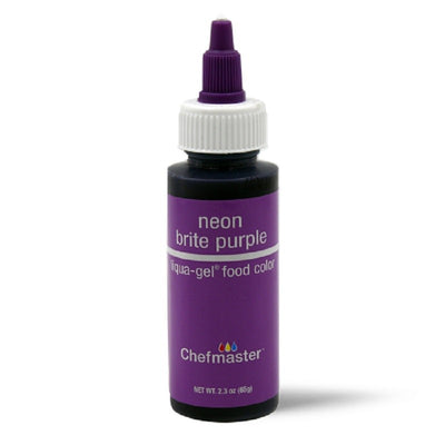 Concentrated food colouring gel paste Neon Brite Purple by Chefmaster 2.3oz 65gram