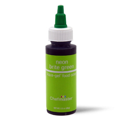 Concentrated food colouring gel paste Neon Brite Green by Chefmaster 2.3oz 65gram