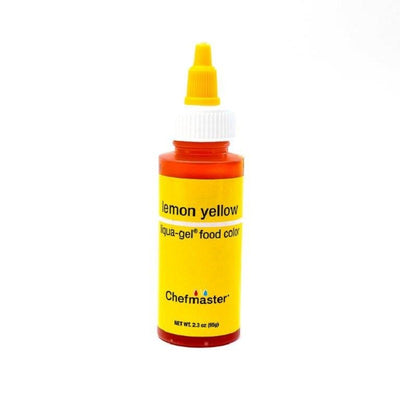 Concentrated food colouring gel paste Lemon Yellow by Chefmaster 2.3oz 65gram