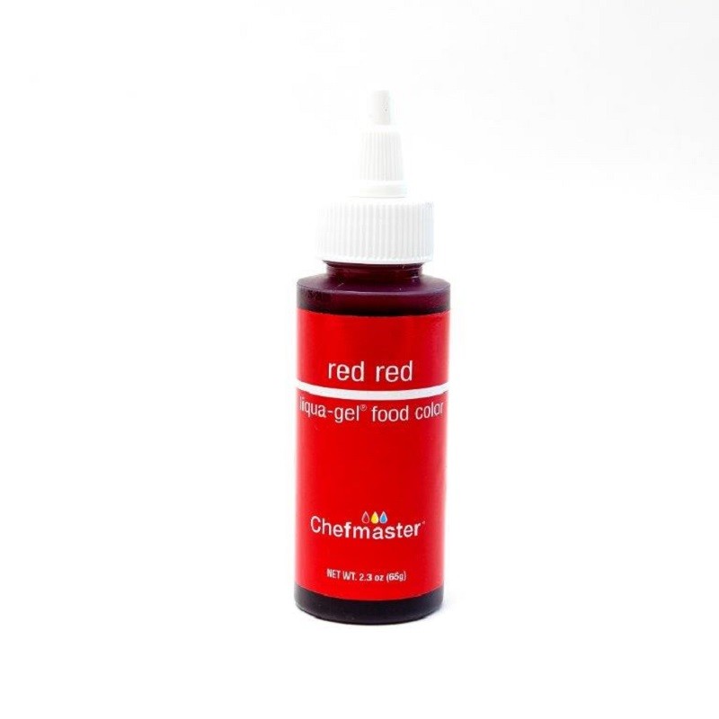 Concentrated food colouring gel paste Red Red by Chefmaster 2.3oz 65gram