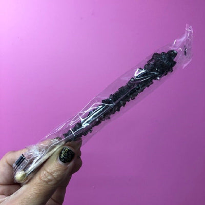 Rock Candy lollipop Long wooden stick Black sugar