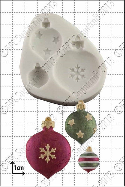 Christmas Decorations baubles silicone mould