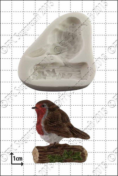 Robin Red Breast silicone mould