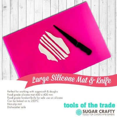 Large silicone mat and knife 60 x 40cm