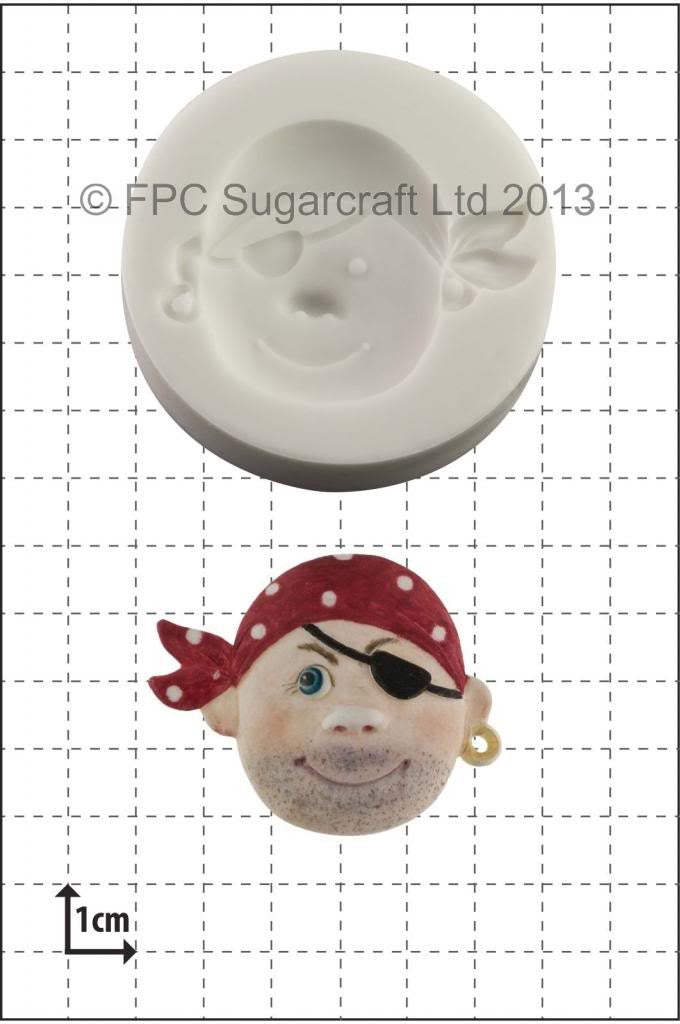 Pirate face No 2 silicone mould
