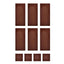 Chocolate Template Chablon mat Rectangle and squares