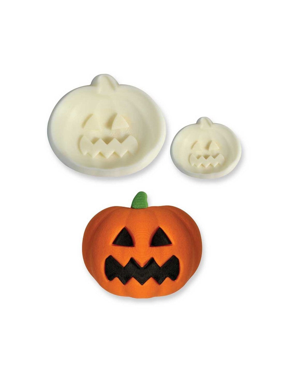 Jack O Lantern Pumpkin Halloween POP it Cutter Mould set