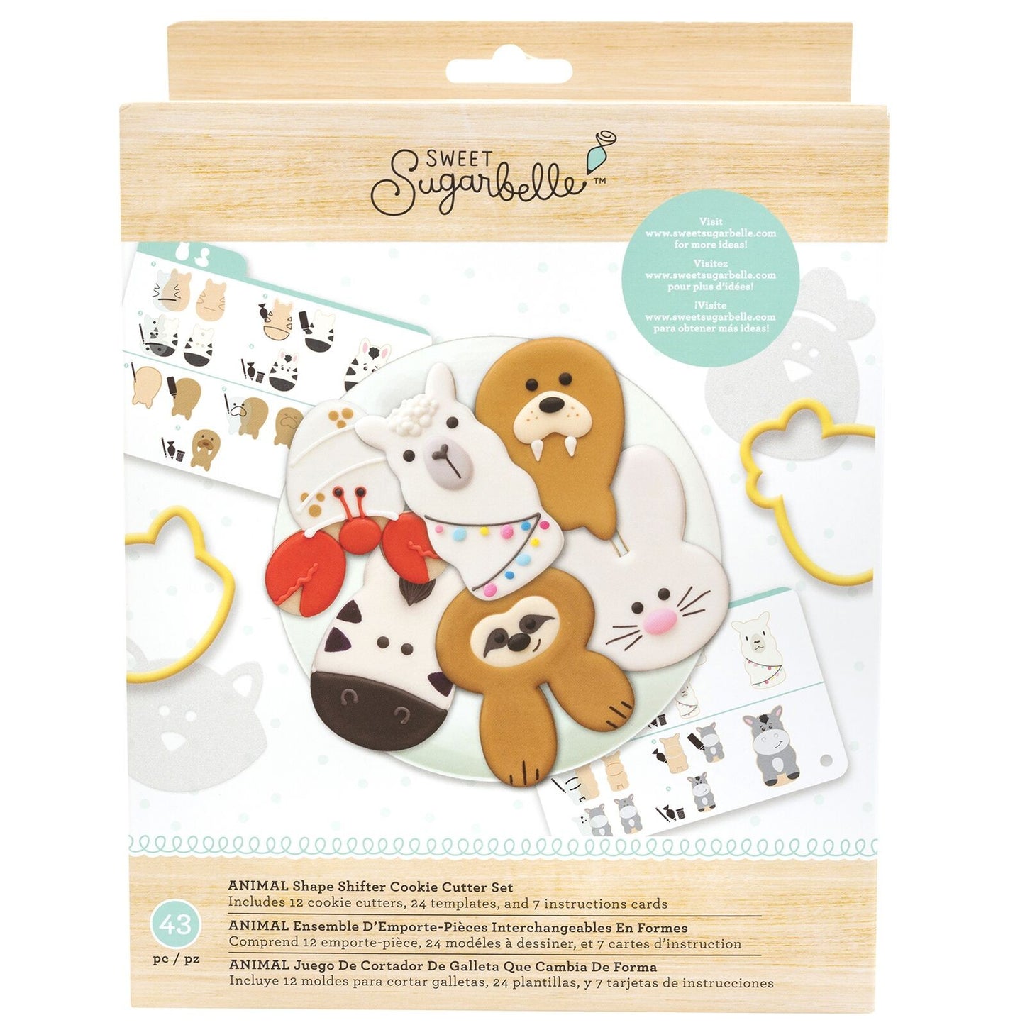 Sweet Sugarbelle Shape shifter cookie cutter set Animals