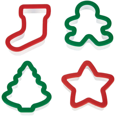 Christmas Cookie Cutters set 4 grippy