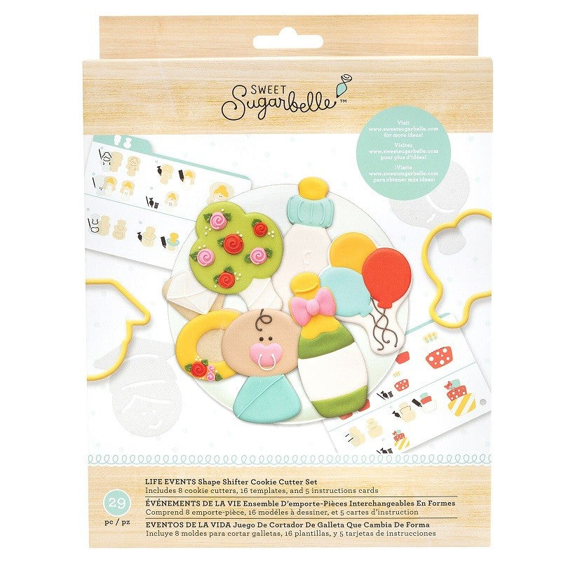 Sweet Sugarbelle Shape Shifter Life events cookie cutter set