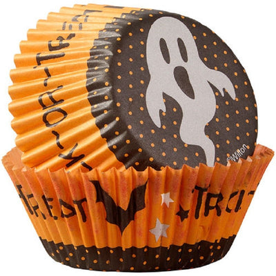 Halloween standard cupcake papers Trick or treat ghost
