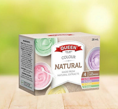 Rainbow Natural Food Colour set of 4 by Queen