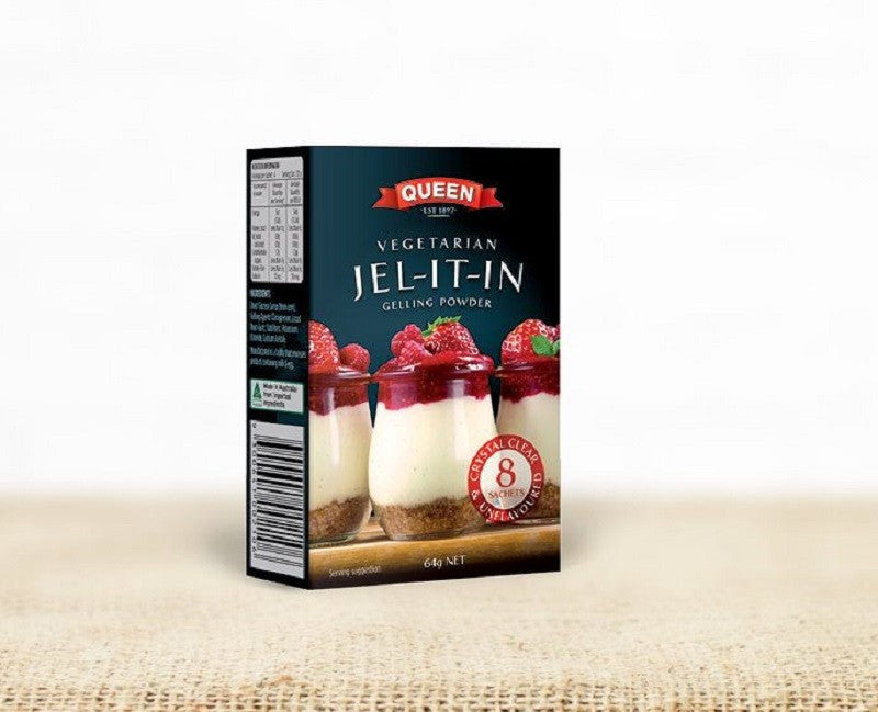 Queen JelitIn vegan vegetarian alternative to gelatine Kiwicakes