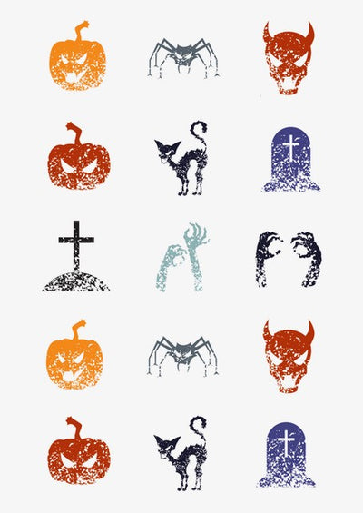 Design Sheet edible image Halloween Spooky