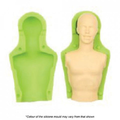 3d Male torso silicone mould for making man figurine