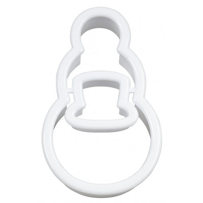 Christmas Snowman Cookie cutter with removable mini cutter