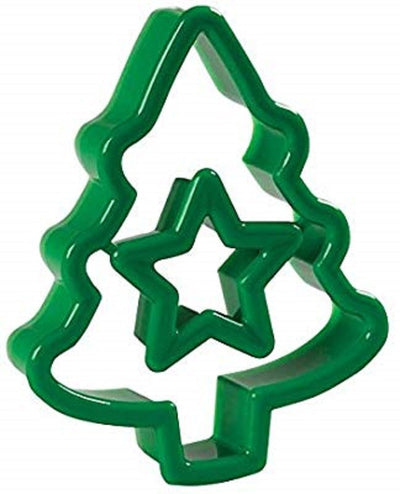 Christmas Tree Cookie cutter with removable mini cutter