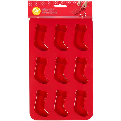 Christmas stocking treat or chocolate silicone mould