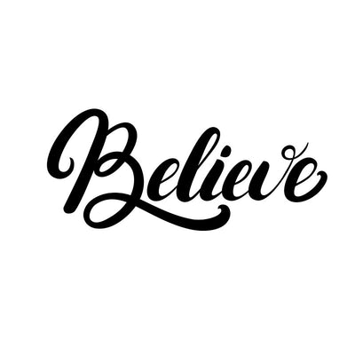 Believe stencil by Silho