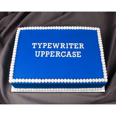 FLEXABET Typewriter Uppercase Alphabet Letters ONLAY by MARVELOUS MOLDS