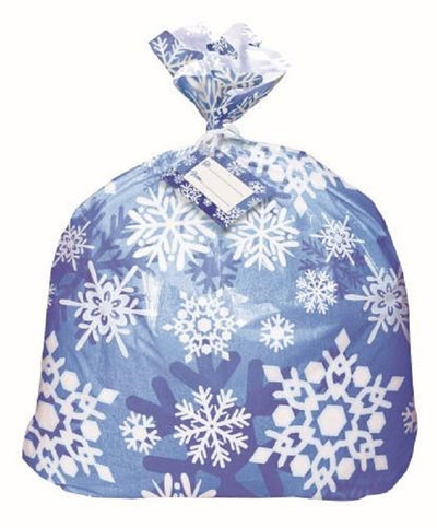 Snowflakes Jumbo cello bag great for cookie basket wrapping