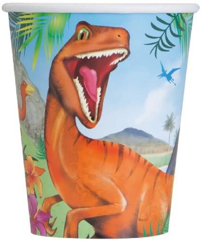 Dinosaur party cups
