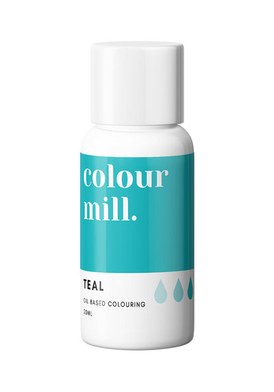 teal oil based colouring