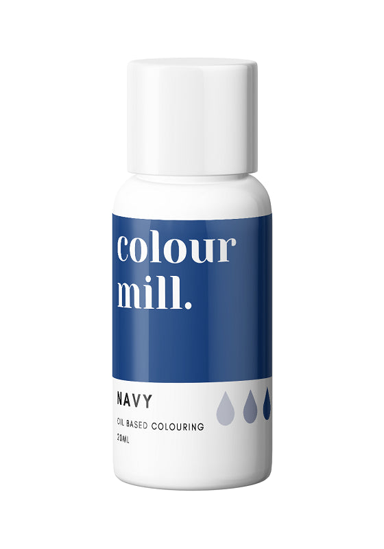 navy oil based colouring